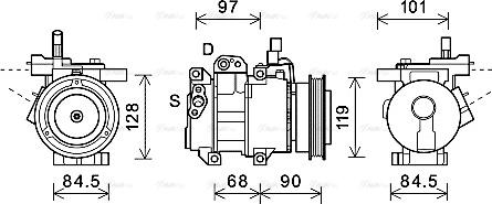 Ava Quality Cooling KAK261 - Компресор, кондиціонер autocars.com.ua