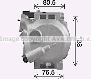 Ava Quality Cooling KAK319 - Компресор, кондиціонер autocars.com.ua