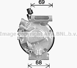 Ava Quality Cooling KAK325 - Компресор, кондиціонер autocars.com.ua