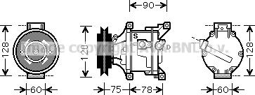 Ava Quality Cooling KBK001 - Компрессор кондиционера autodnr.net