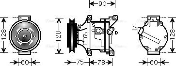 Ava Quality Cooling KBAK001 - Компрессор кондиционера autodnr.net