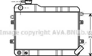 Ava Quality Cooling LA2003 - Радіатор, охолодження двигуна autocars.com.ua