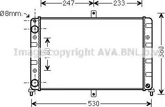 Ava Quality Cooling LA2023 - Радиатор, охлаждение двигателя autodnr.net