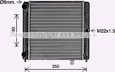 Ava Quality Cooling LA2035 - Радиатор, охлаждение двигателя autodnr.net