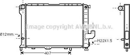 Ava Quality Cooling LC 2033 - Радіатор, охолодження двигуна autocars.com.ua