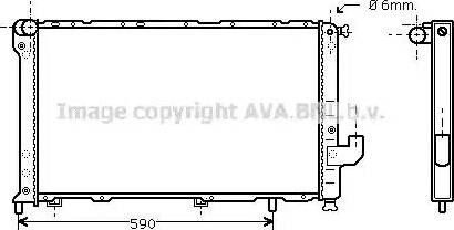 Ava Quality Cooling LC 2034 - Радиатор, охлаждение двигателя avtokuzovplus.com.ua