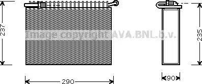 Ava Quality Cooling LC V006 - Испаритель, кондиционер avtokuzovplus.com.ua