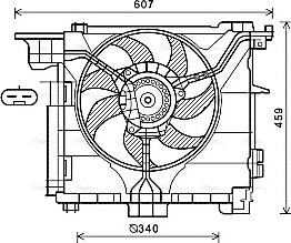 Ava Quality Cooling MC7507 - Вентилятор, охолодження двигуна autocars.com.ua