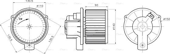 Ava Quality Cooling MC8020 - Вентилятор салону autocars.com.ua