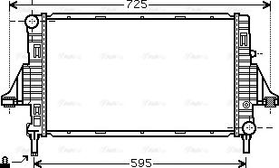 AVA MCA2006 - Радіатор, охолодження двигуна autocars.com.ua