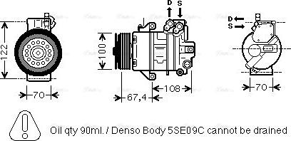 Ava Quality Cooling MC K009 - Компрессор кондиционера autodnr.net