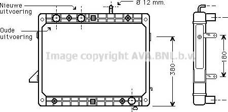 Ava Quality Cooling ME2121 - Радіатор, охолодження двигуна autocars.com.ua