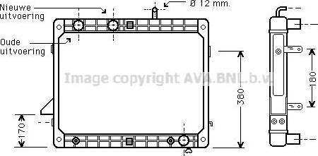 Ava Quality Cooling ME2125 - Радіатор, охолодження двигуна autocars.com.ua