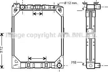 Ava Quality Cooling ME 2169 - Радиатор, охлаждение двигателя avtokuzovplus.com.ua