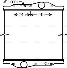 Ava Quality Cooling ME2247N - Радиатор, охлаждение двигателя autodnr.net