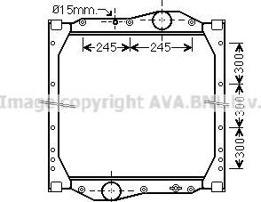 Ava Quality Cooling ME2247 - Радіатор, охолодження двигуна autocars.com.ua