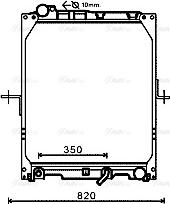 Ava Quality Cooling ME2255 - Радіатор, охолодження двигуна autocars.com.ua