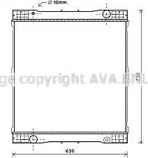 Ava Quality Cooling ME2261 - Радіатор, охолодження двигуна autocars.com.ua