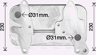 Ava Quality Cooling ME3315 - Масляний радіатор, ретардер autocars.com.ua