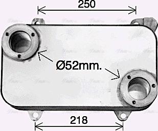 Ava Quality Cooling ME3315 - Масляний радіатор, ретардер autocars.com.ua