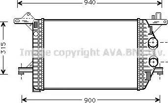 Ava Quality Cooling ME 4172 - Интеркулер autocars.com.ua