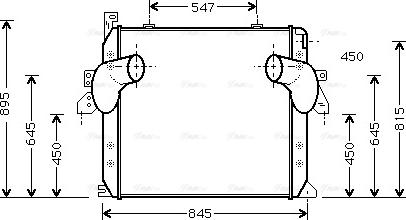 Ava Quality Cooling ME 4178 - Интеркулер autocars.com.ua