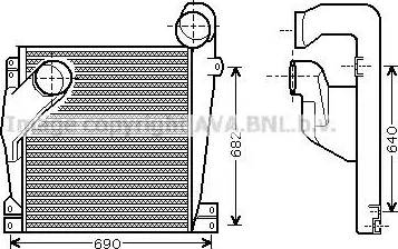 Ava Quality Cooling ME 4196 - Интеркулер autocars.com.ua