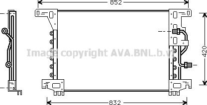 Ava Quality Cooling ME5144 - Конденсатор, кондиціонер autocars.com.ua