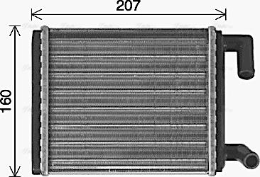 Ava Quality Cooling ME6330 - Теплообмінник, опалення салону autocars.com.ua