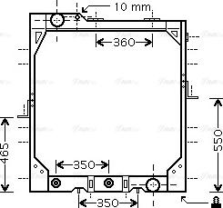 Ava Quality Cooling MEA2195 - Радіатор, охолодження двигуна autocars.com.ua