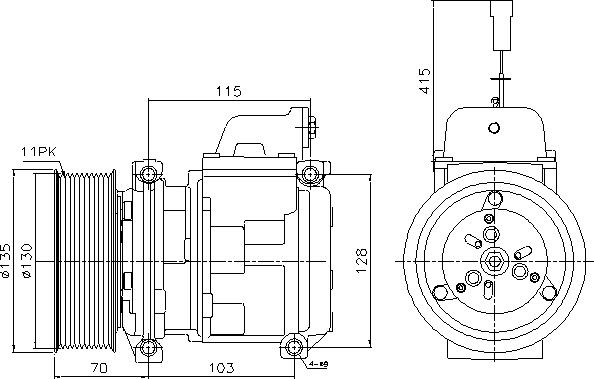 Ava Quality Cooling MEAK356 - Компресор, кондиціонер autocars.com.ua