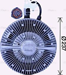 Ava Quality Cooling MEC260 - Зчеплення, вентилятор радіатора autocars.com.ua