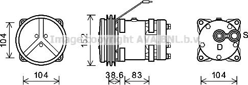 Ava Quality Cooling MFK030 - Компрессор кондиционера autodnr.net