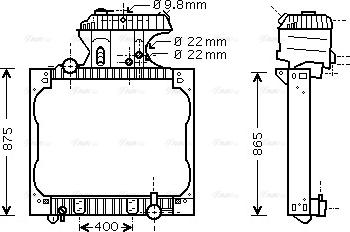 Ava Quality Cooling MN 2015 - Радиатор, охлаждение двигателя avtokuzovplus.com.ua