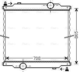 Ava Quality Cooling MN2054N - Радиатор, охлаждение двигателя avtokuzovplus.com.ua