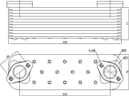 Ava Quality Cooling MN3150 - Масляний радіатор, рухове масло autocars.com.ua