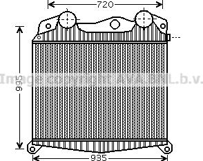 Ava Quality Cooling MN4019 - Интеркулер autocars.com.ua