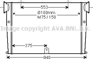 Ava Quality Cooling MN4059 - Интеркулер autocars.com.ua