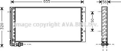 Ava Quality Cooling MN 5011 - Конденсатор, кондиціонер autocars.com.ua