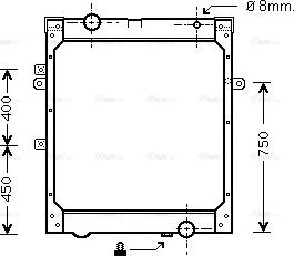 Ava Quality Cooling MNA2001 - Радіатор, охолодження двигуна autocars.com.ua