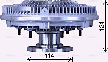 Ava Quality Cooling MNC115 - Зчеплення, вентилятор радіатора autocars.com.ua