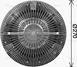 Ava Quality Cooling MNC129 - Зчеплення, вентилятор радіатора autocars.com.ua