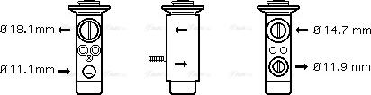 Ava Quality Cooling MS 1461 - Розширювальний клапан, кондиціонер autocars.com.ua