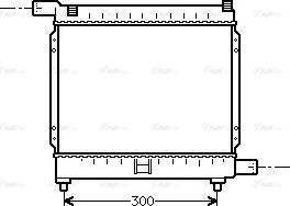 Ava Quality Cooling MS 2039 - Радиатор, охлаждение двигателя avtokuzovplus.com.ua