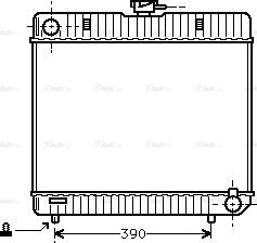 Ava Quality Cooling MS 2042 - Радіатор, охолодження двигуна autocars.com.ua