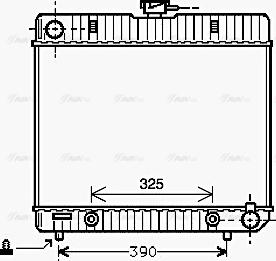 Ava Quality Cooling MS 2043 - Радіатор, охолодження двигуна autocars.com.ua