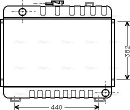 Ava Quality Cooling MS 2045 - Радіатор, охолодження двигуна autocars.com.ua