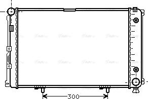 Ava Quality Cooling MS 2061 - Радіатор, охолодження двигуна autocars.com.ua