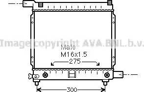 Ava Quality Cooling MSA2064 - Радіатор, охолодження двигуна autocars.com.ua