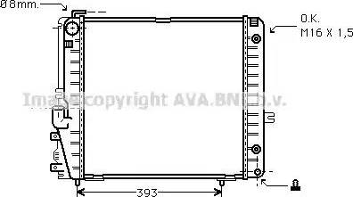 Ava Quality Cooling MS 2086 - Радиатор, охлаждение двигателя avtokuzovplus.com.ua